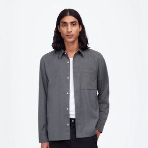 Madewell twill easy long sleeve shirt size small NEW
